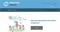 Desktop Screenshot of preschooltoolkit.com