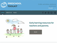 Tablet Screenshot of preschooltoolkit.com